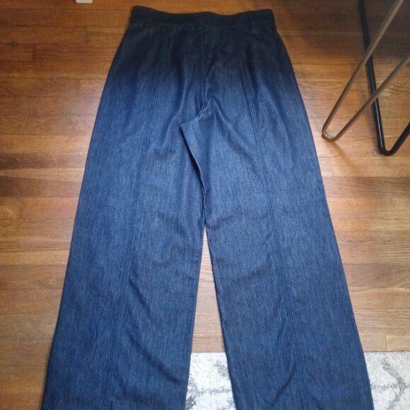 COS high rise wide leg trouser in indigo blue (sz10) - Picture 14 of 15